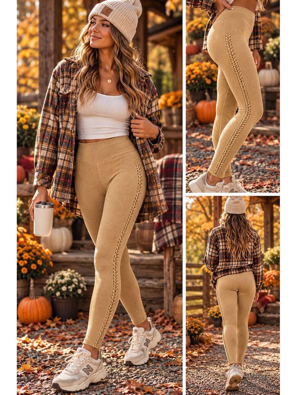 Aerie braided side leggings sz small * see notes